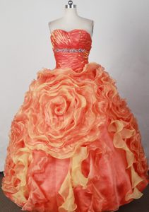 Low Price Strapless Taffeta Quinceanera Dresses with Beading and Ruching
