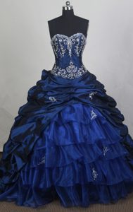 Ball Gown Sweetheart Chapel Train Lovely Sweet 16 Dress with Appliques