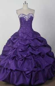 Custom Made Purple Real Sample Quinceanera Dresses with Sweetheart