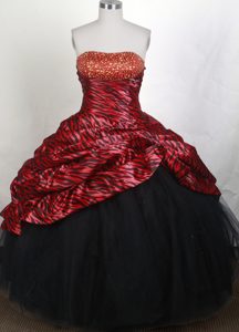 Gorgeous Colorful Taffeta and Organza Quinceanera Dress