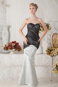 Classical Black and Ivory Mermaid Sweetheart Prom DressPrincess