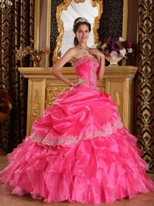 Wholesale Price Quinceanera Dresses to Long in Hot Pink