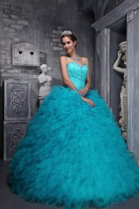 Exclusive Beaded Quinceanera Dresses with Ruffles in Taffeta and Organza