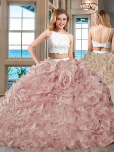 Stunning Straps Champagne Sleeveless Tulle Backless Sweet 16 Dresses for Military Ball and Sweet 16 and Quinceanera