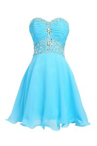Decent Sleeveless Beading Lace Up Prom Gown