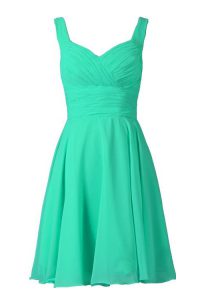 Turquoise Dress for Prom Prom and Party and For with Pleated Off The Shoulder Sleeveless Zipper