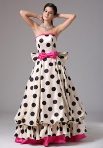 New Arrival Colorful Strapless Long Prom Party Dress with Bow for Spring
