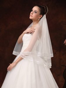 Two-tier Pretty Organza Veil For Wedding