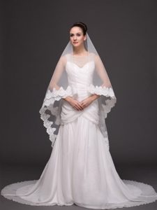 Royal Discount Organza Bridal Veil For Wedding