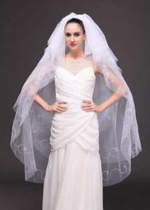 Embroidery With Tulle Bridal Veil On Sale