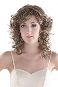 Sexy Mixed Color Short Synthetic Curly Hair Wig