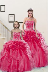 Sleeveless Lace Up Floor Length Beading and Pick Ups Quinceanera Dresses