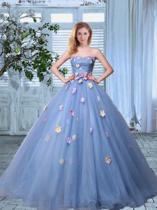 Decent Floor Length Lavender Quinceanera Dress Sweetheart Sleeveless Lace Up